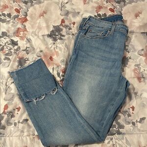 Old Navy Light Blue Distressed Skinny Jeans